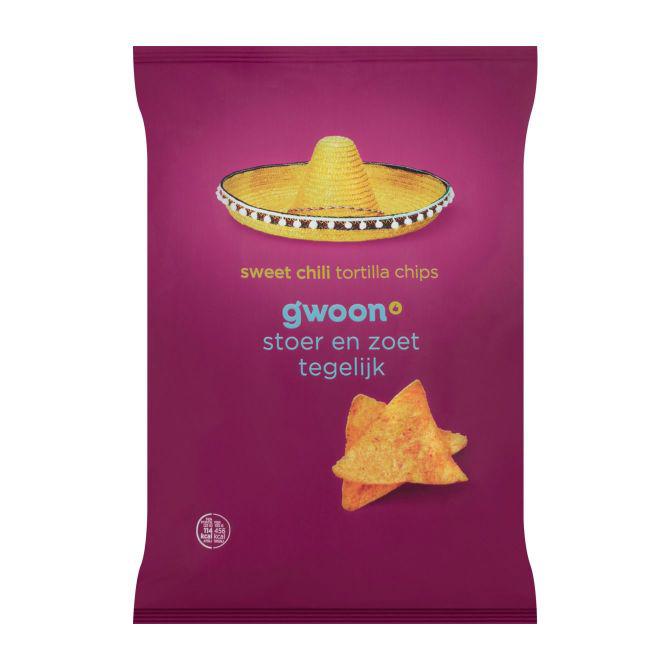 g&#039;woon Tortilla chips sweet chili