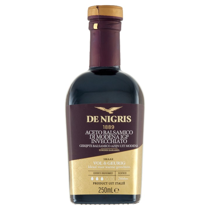 De Nigris Gerijpte Balsamico Azijn uit Modena 250ML