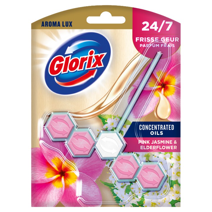 Glorix Aroma Lux WC Blok Pink Jasmine &amp;amp; Elderflower 1 stuk