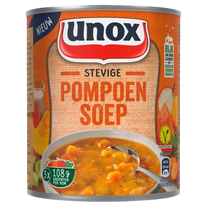 Unox Soep in Blik Stevige Pompoensoep 800ml