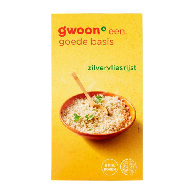 g&#039;woon Zilvervliesrijst