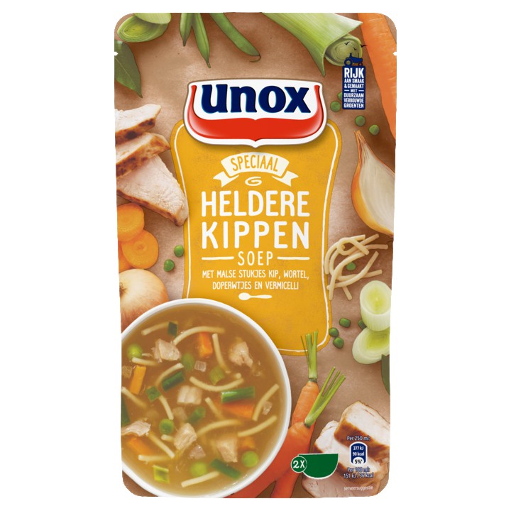 Unox Speciaal soep in zak heldere kippensoep