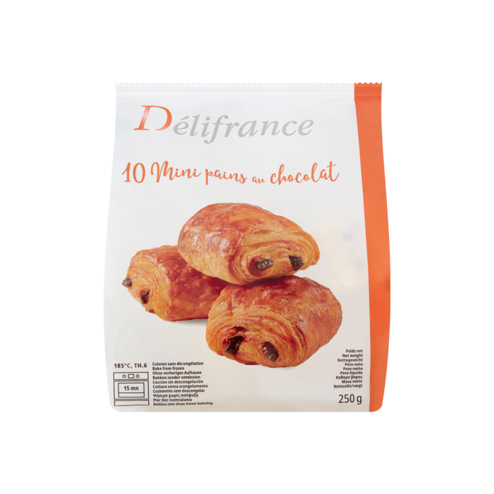 D&amp;eacute;lifrance - Mini Pains au Chocolat - 10 Stuks