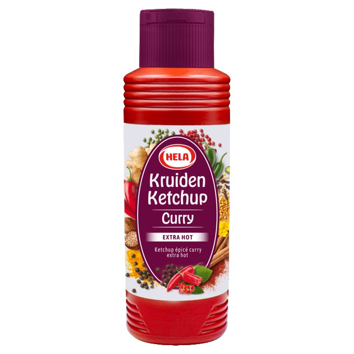 Hela Kruiden Ketchup Curry Extra Hot 300ml