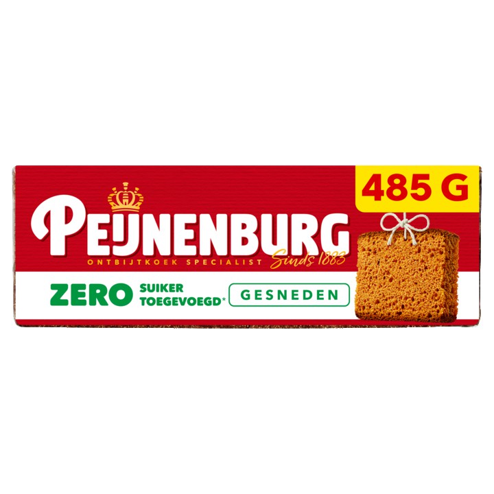 Peijnenburg ontbijtkoek zero gesneden 485g