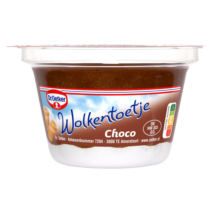 Dr. Oetker Wolkentoetje Choco 125g