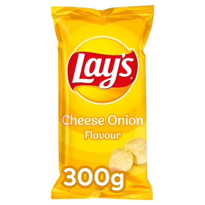 Lay&amp;#x27;s Cheese Onion Kaas Ui Chips 300gr