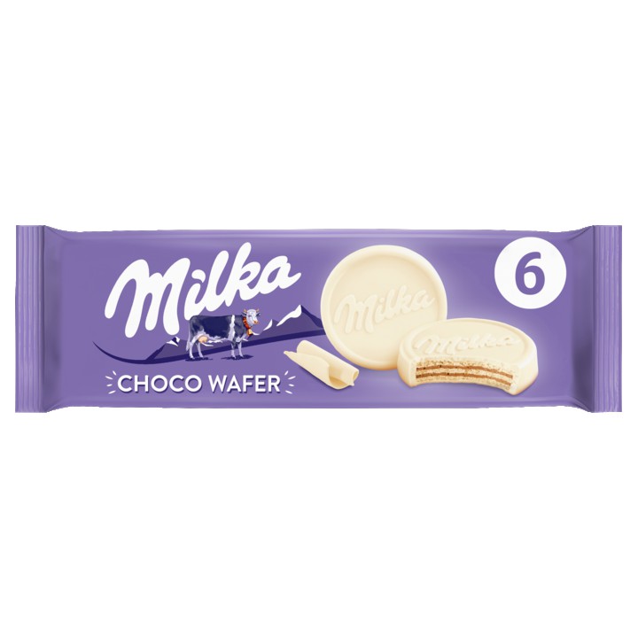 Milka Choco Wafer Koek met Witte Chocolade 6 Stuks 180g