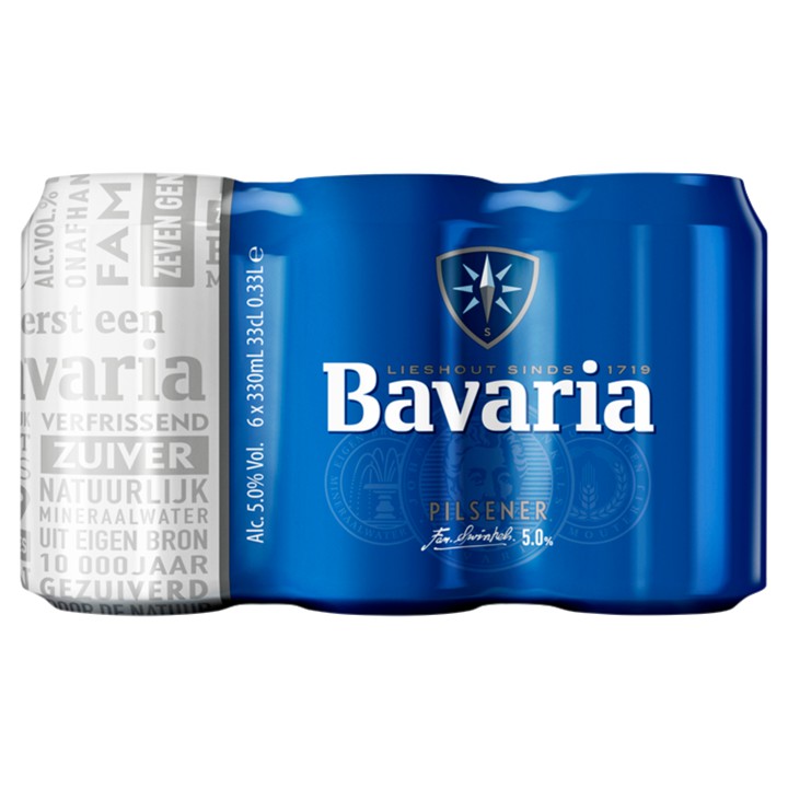 Bavaria -  Pilsener - Blik 6 x 330ml