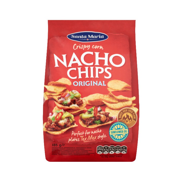 Santa Maria Nacho Tortilla Chips 185g