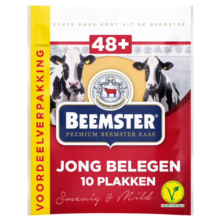 Beemster Jong Belegen plakken voordeelverpakking 250g