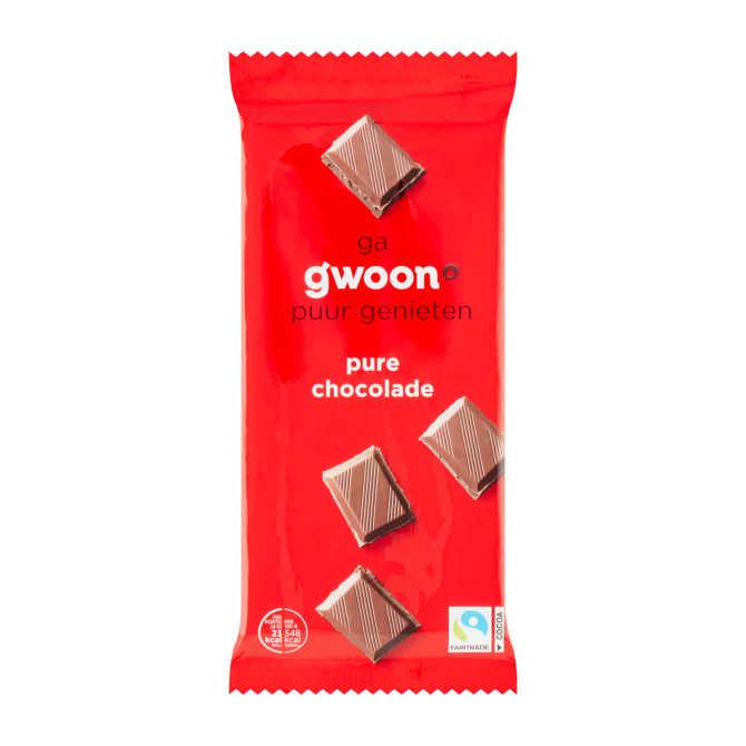 g&#039;woon Tablet puur chocolade