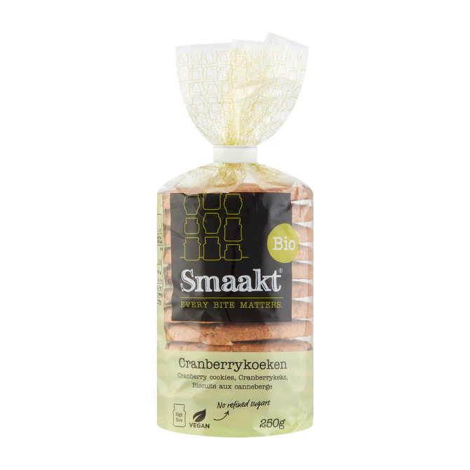 Smaakt Bio Cranberrykoeken 250 g