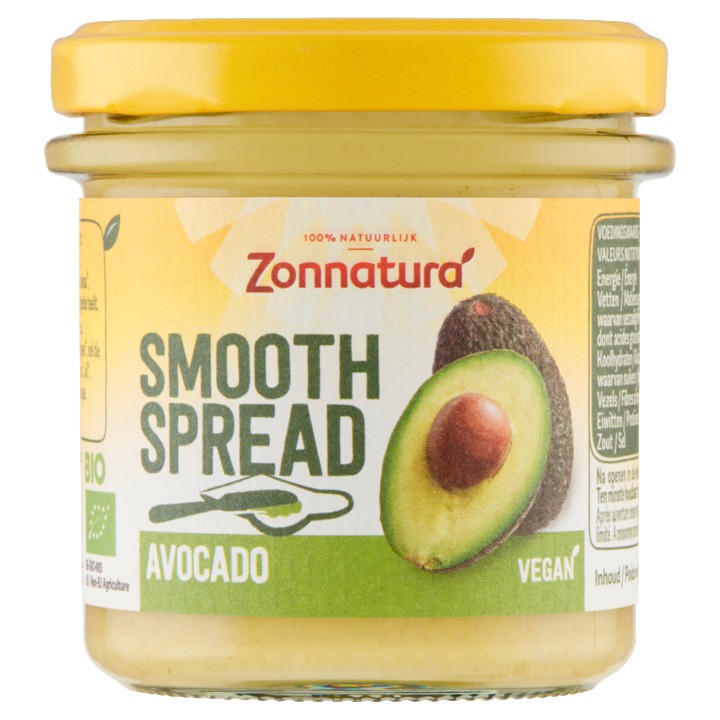 Zonnatura Smooth Spread Avocado 140g