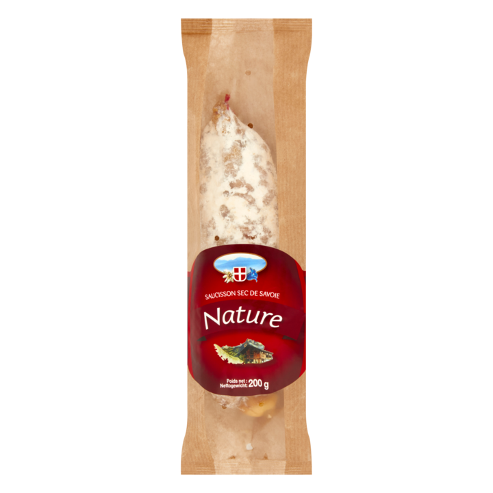 Saucisson Sec de Savoie Nature 200g