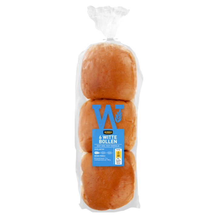 Jumbo - Witte Bollen - 6 Stuks