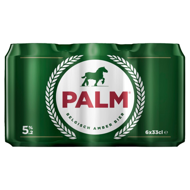 PALM Belgisch amber ale speciaal bier blik 6 x 330ML