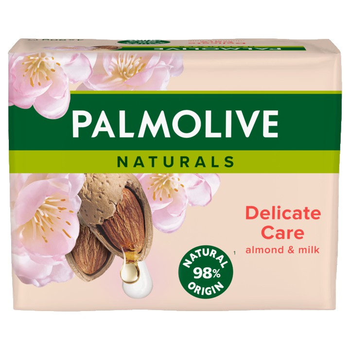 Palmolive Naturals Delicate Care Melk en Amandel Blokzeep 4x90g