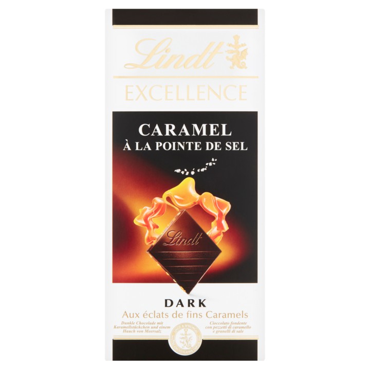 Lindt Excellence Caramel met Zeezout Puur 100g