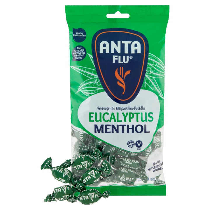 Anta Flu Verzorgende Keelpastilles-Pastilles Eucalyptus Menthol 275g