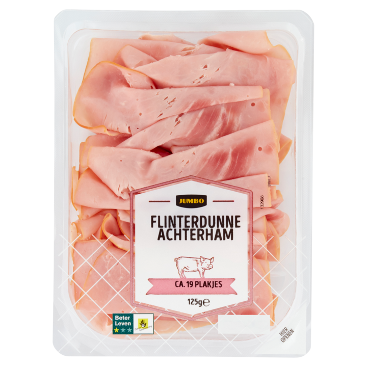 Jumbo Flinterdunne Achterham 125g