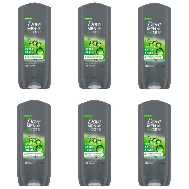 Dove Men+Care 3-in-1 Douchegel Extra Fresh 6 x 400ml