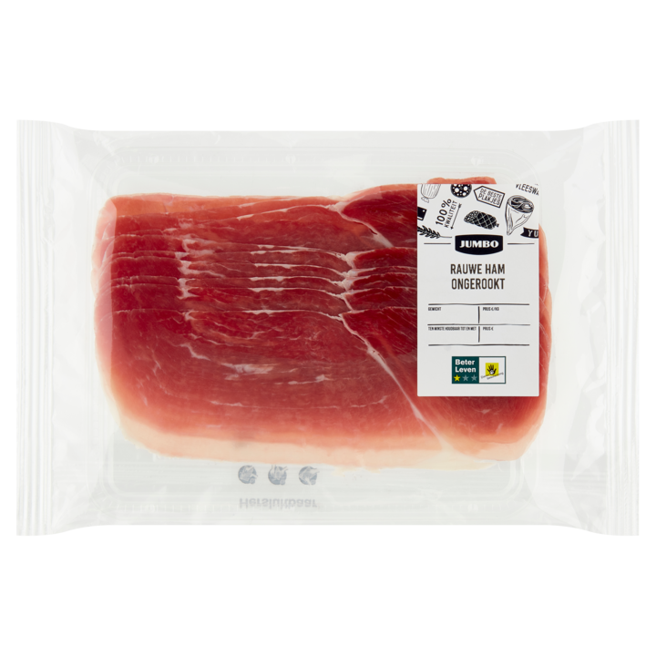 Jumbo Rauwe Ham Ongerookt ca. 100g