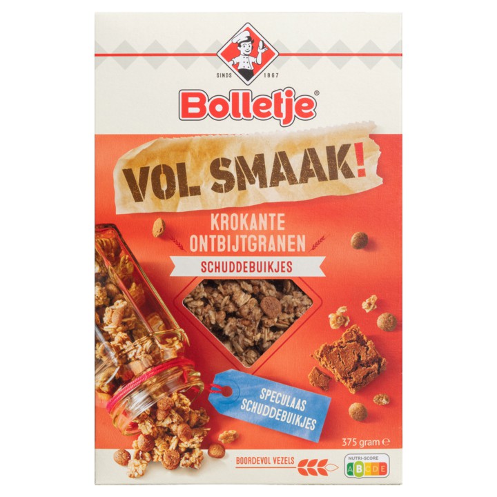 Bolletje Vol Smaak! Krokante Ontbijtgranen Schuddebuikjes 375g