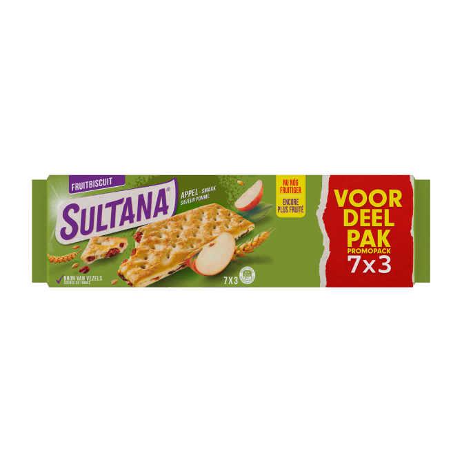 Sultana FruitBiscuit Appel Smaak Voordeelpak Promopack