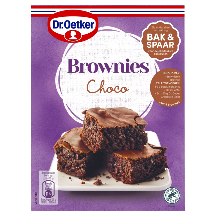 Dr .Oetker Brownies choco bakmix 360g