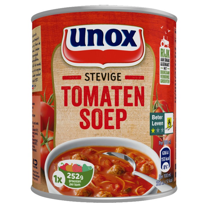 Unox Soep In Blik Stevige Tomatensoep 300ml