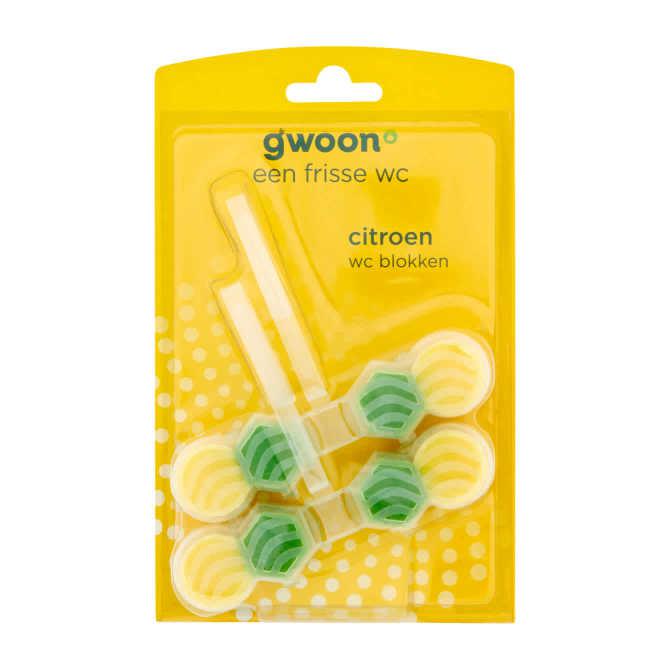 g&#039;woon Toiletblok lemon ballen duo