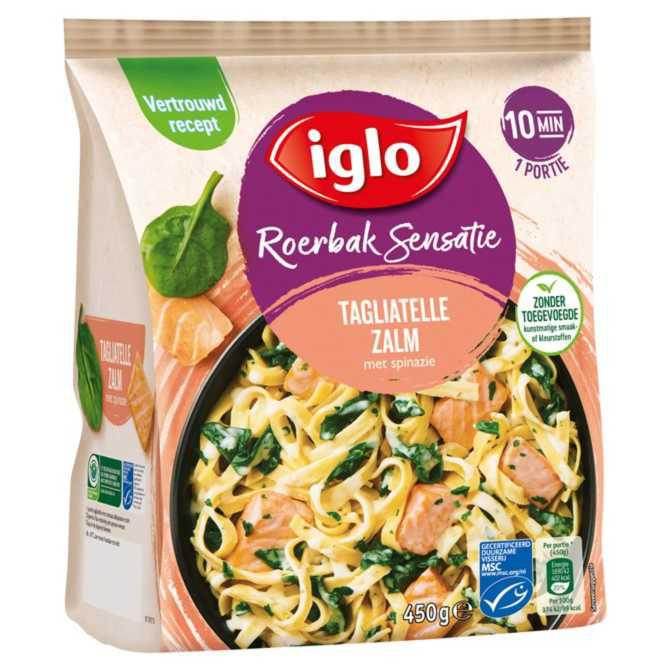 Iglo Roerbak sensatie tagliatelle zalm