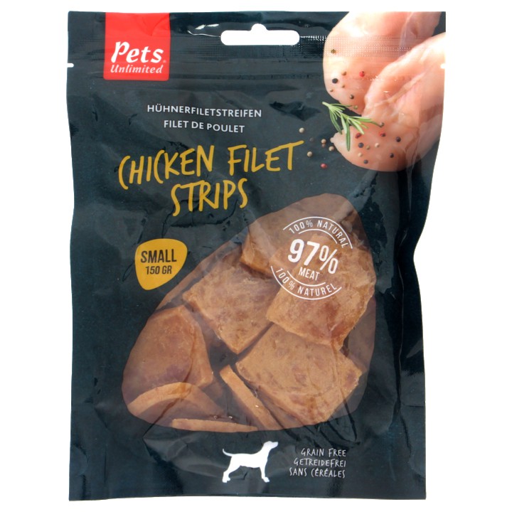 Pet&amp;#x27;s Unlimited Kipfilet Small 150Gr