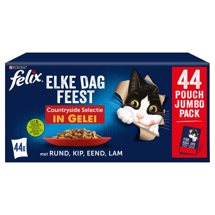 FELIX&amp;reg; Elke Dag Feest Countryside Selectie Kattenvoer 44x85g