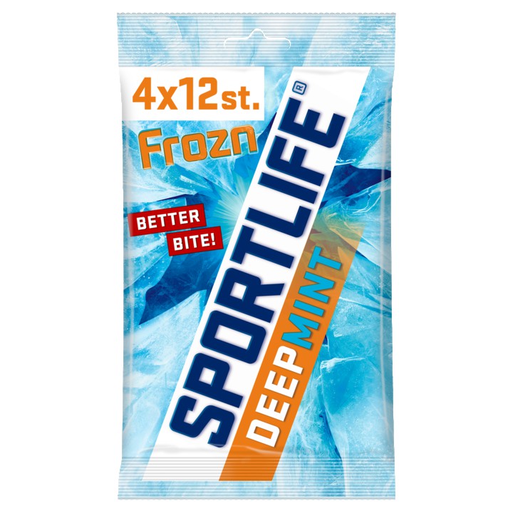 Sportlife Frozn Deepmint Suikervrij Kauwgom 4-Pack 4 x 18g