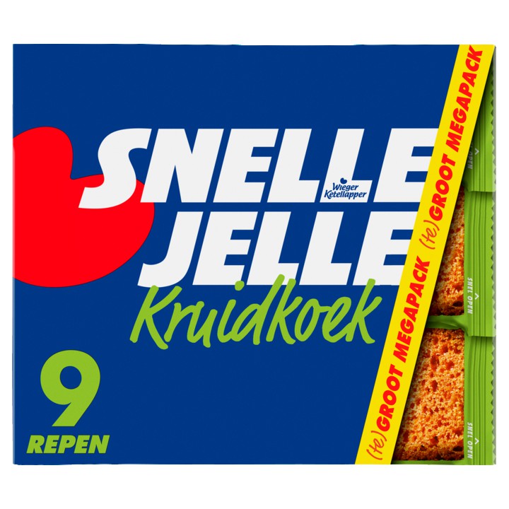 Snelle Jelle kruidkoek naturel tussendoor 9 x 65g