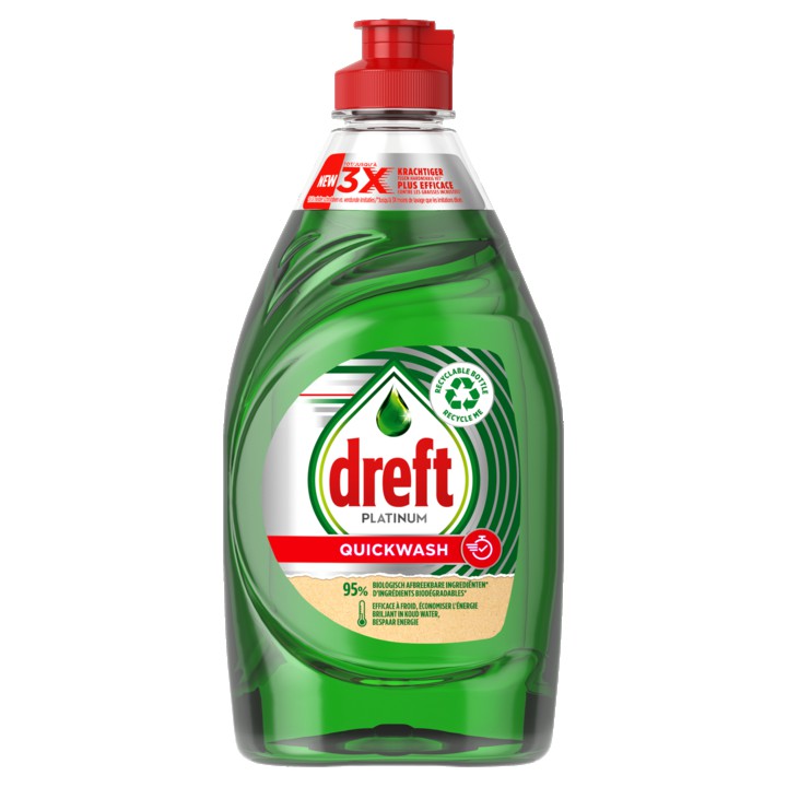 Dreft Platinum Quickwash Original Vloeibaar Afwasmiddel 350ml