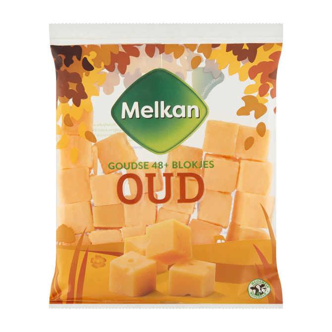 Melkan Goudse 48+ kaasblokjes oud