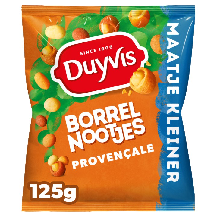 Duyvis Borrelnootjes Proven&amp;ccedil;ale Pinda Noten 125gr