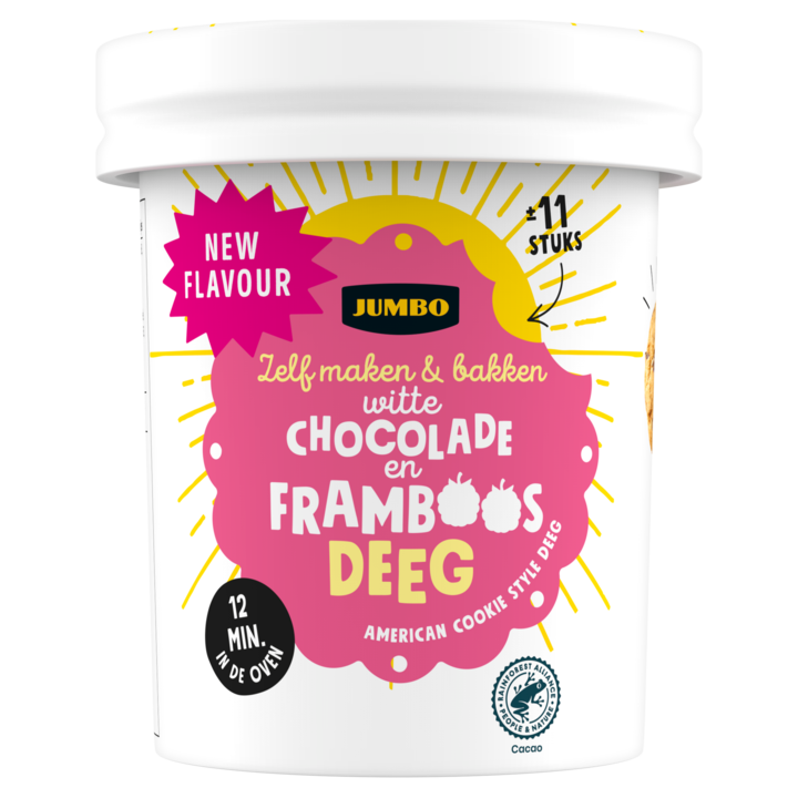 Jumbo Koekjesdeeg Witte Chocolade &amp;amp; Framboos 500g