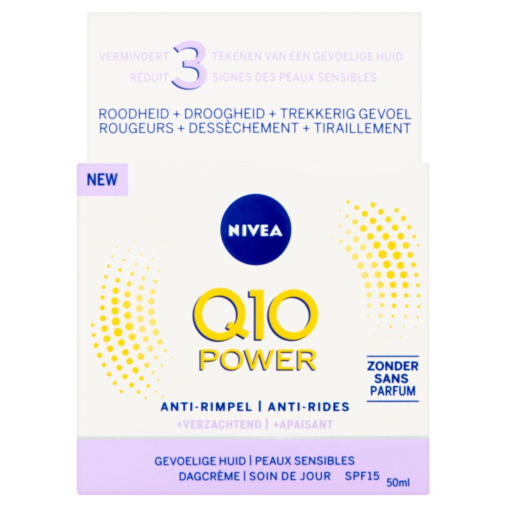 Nivea Q10 Power Anti-Rimpel + Verzachtend Dagcr&amp;egrave;me SPF15 50ml