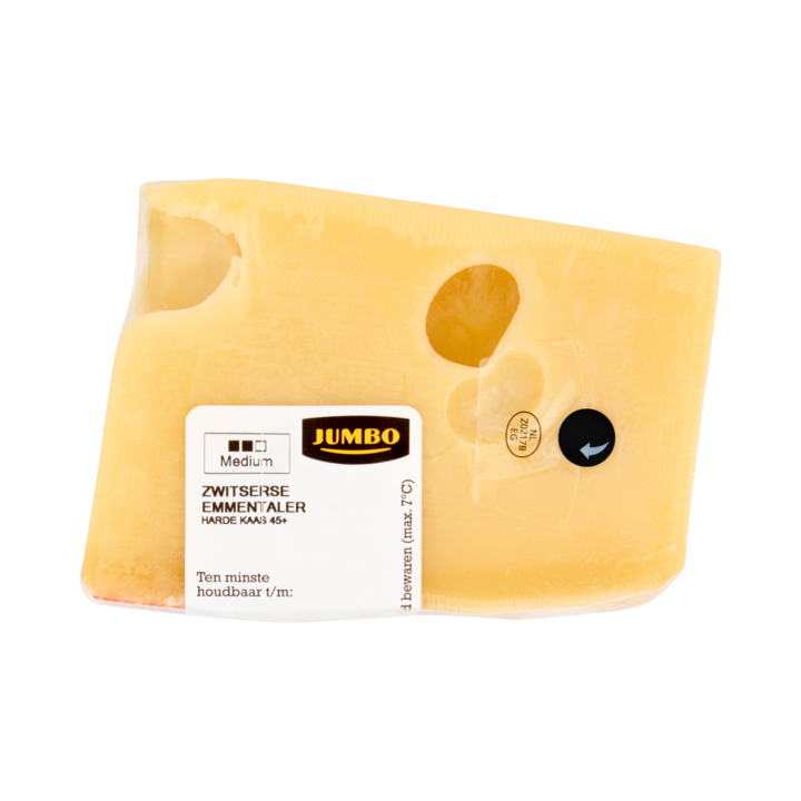 Jumbo Zwitserse Emmentaler Harde Kaas 45+ ca. 127g