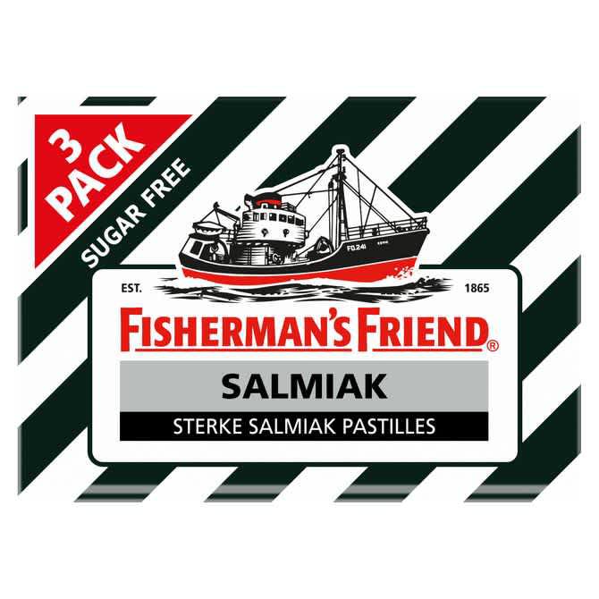 Fisherman&#039;s Friend Salmiak Suikervrij 3-pack