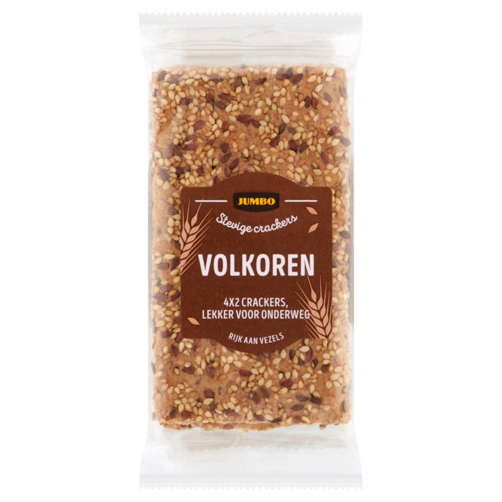 Jumbo Stevige Crackers Volkoren 4 x 2 Stuks 175g