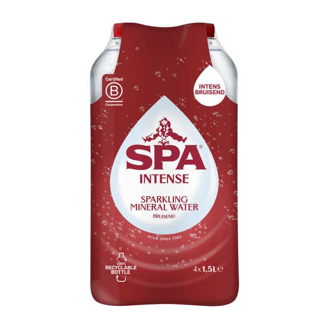 SPA Intense Sparkling Mineralwater Bruisend 4 x 1,5 L