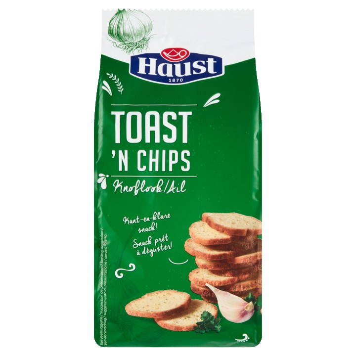 Haust Toast &amp;#x27;n Chips Knoflook 125g