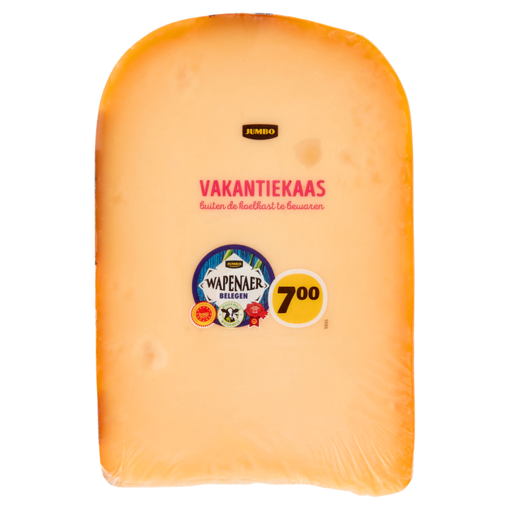 Jumbo Vakantiekaas Wapenaer Belegen 48+ 600g