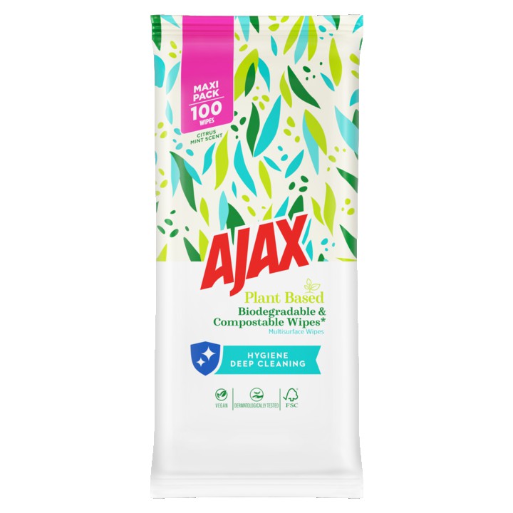 Ajax Plant Based multi-oppervlakken doekjes 100 stuks