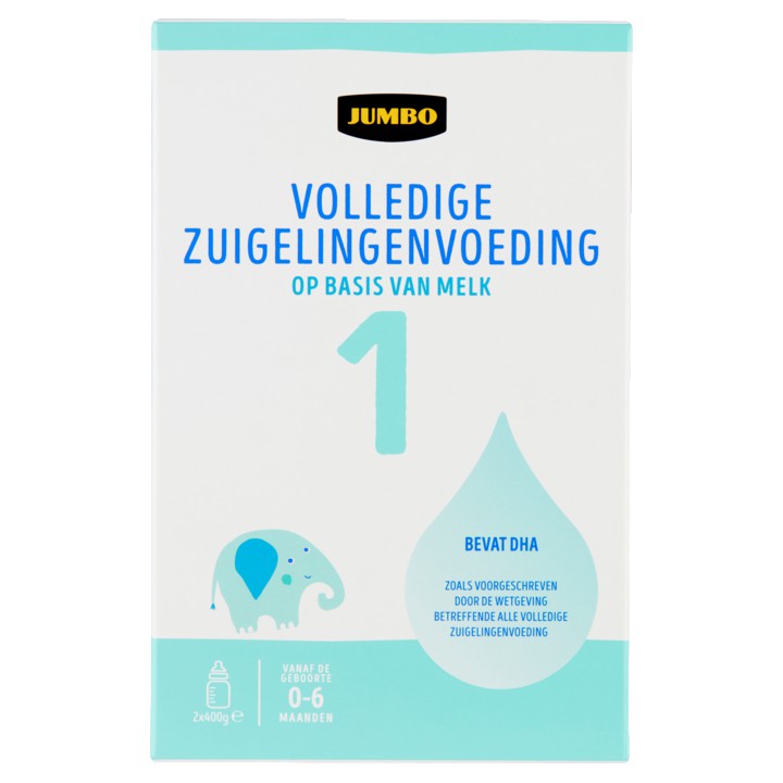 Jumbo Standaard 1 Volledige Zuigelingenvoeding van 0-6 Maanden 2 x 400g